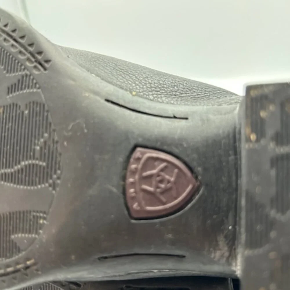 Ariat Women's J Toe Western Boot Black Leather Size 9 Style 10001038 (15771) - Picture 12 of 14